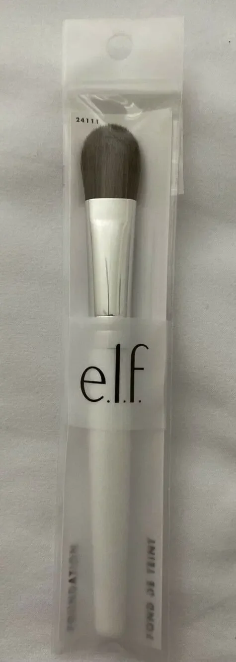 e.l.f. Foundation Brush Set of 2 Cruelty Free Vegan New in Box